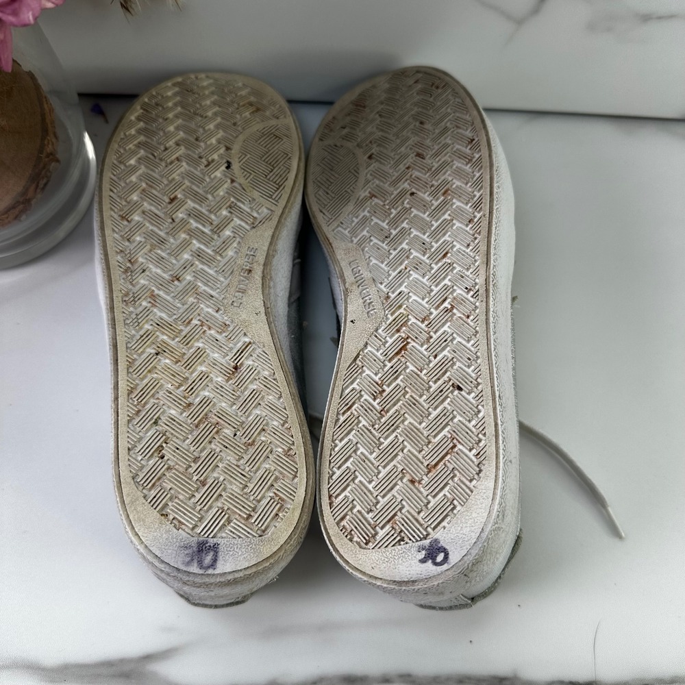 Converse All Star Chuck Taylor Silver Metallic Low Top Sneakers Size 6.5 Comfot‎ - Picture 8 of 12